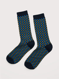 An image of the Seasalt Men's Bloomin Good Socks Fair Isle