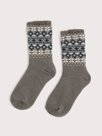 An image of the Seasalt Men's Cabin Socks Mica Fleck Maritime Ship