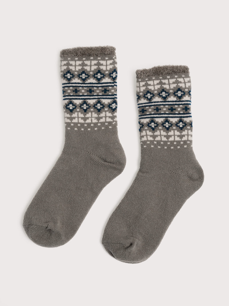 An image of the Seasalt Men's Cabin Socks Mica Fleck Maritime Ship