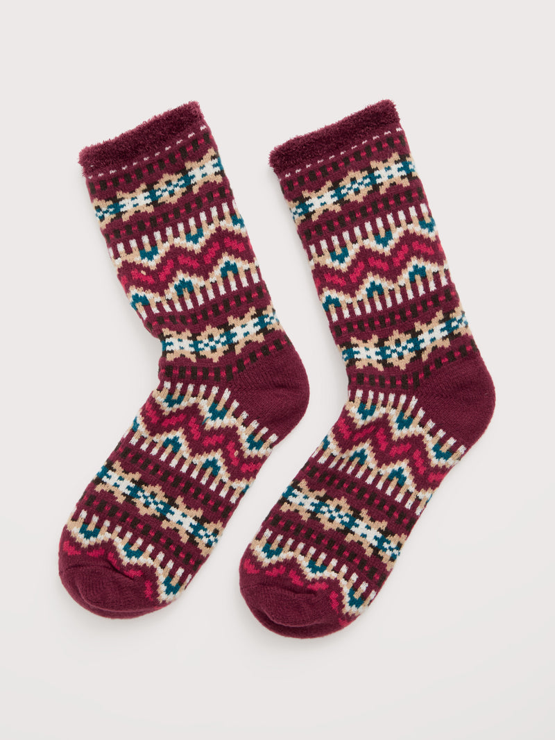 An image of the Seasalt Men's Cabin Socks Mica Fleck Maritime Ship