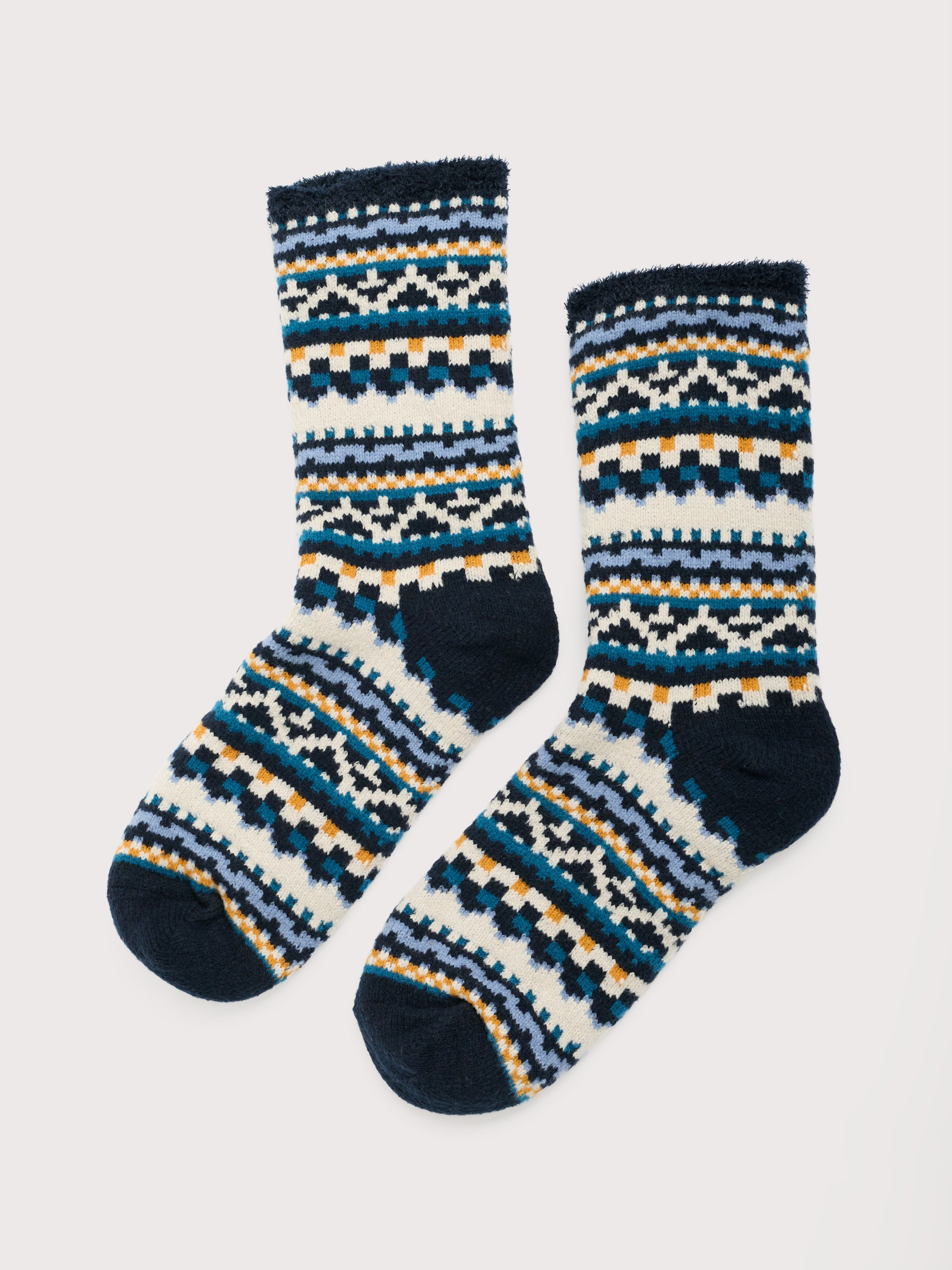 An image of the Seasalt Men's Cabin Socks Mica Fleck Maritime Ship