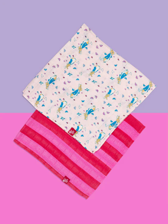 Peter Rabbit Love Summer 2pk Muslin Squares