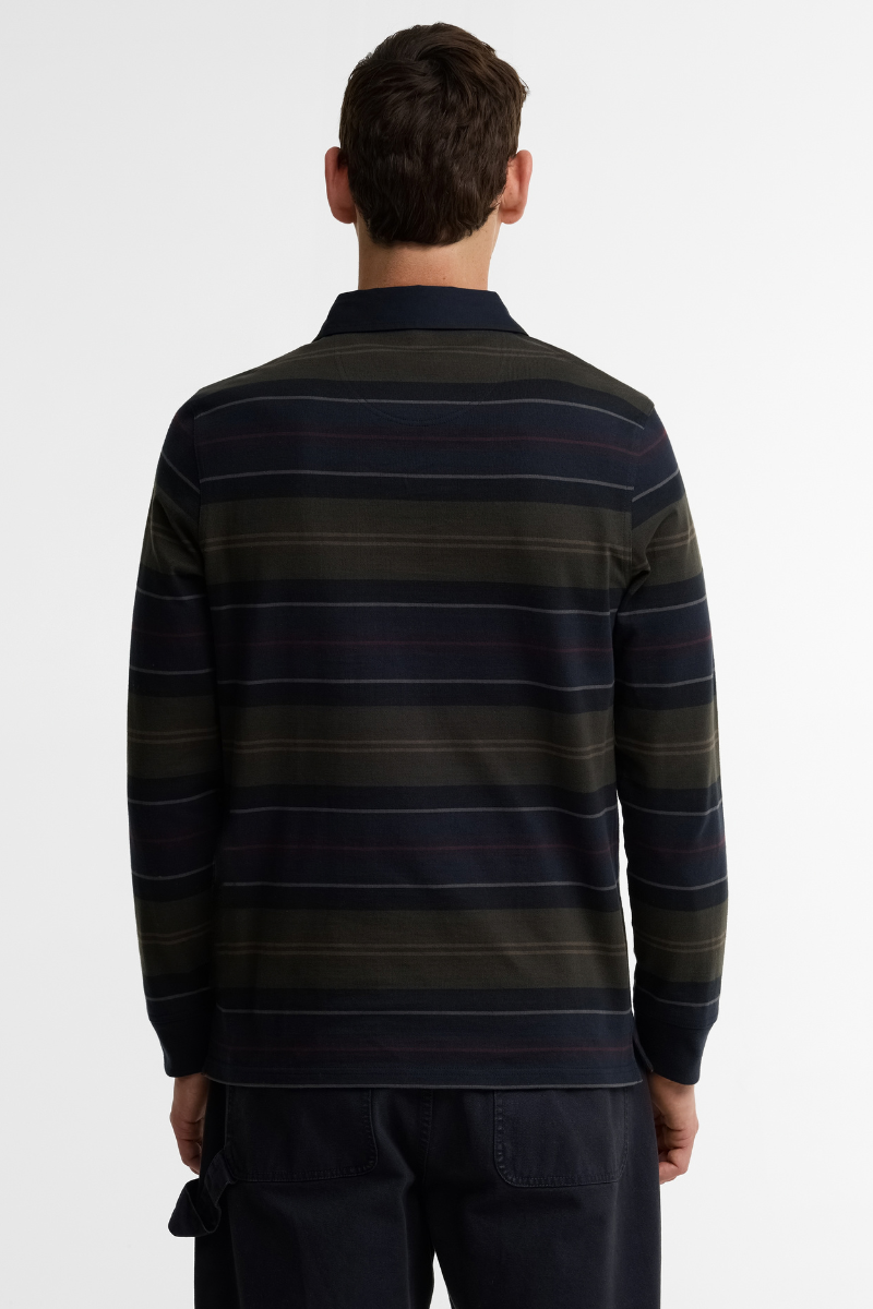 Frith Tartan Stripe Rugby Shirt