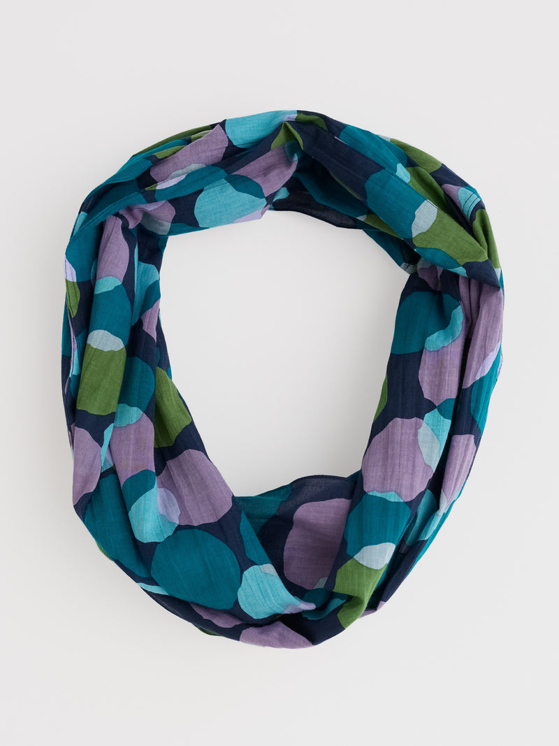 An image of the Seasalt New Everyday Circle Scarf Circle Collage Echium