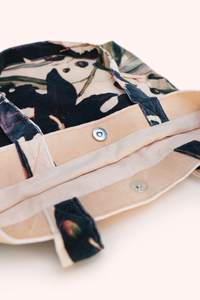 Midnight Orchid Velvet Tote Bag