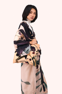 Midnight Orchid Velvet Tote Bag