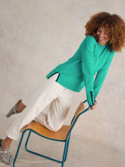 An image of the White Stuff Olive Jumper
