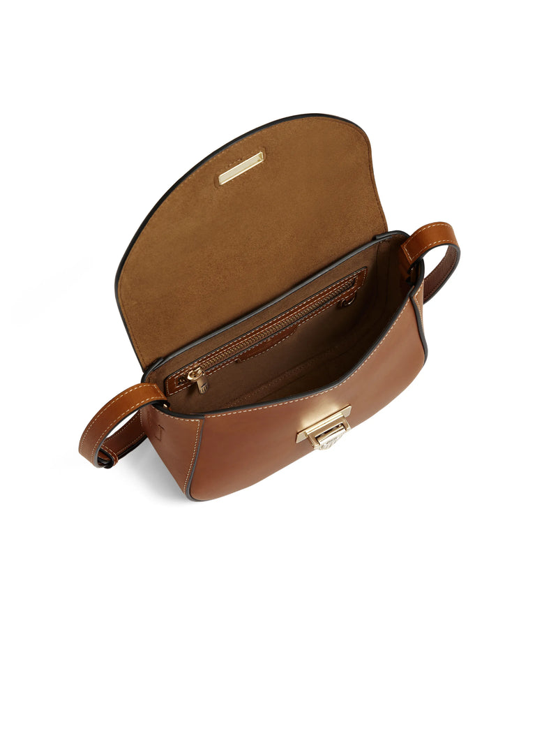 An image of the Fairfax & Favor Fairfax & Favor Blenheim Saddle Bag Tan Leather