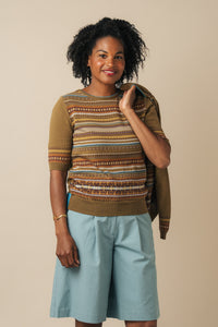 An image of the Eribe Sailor Short Sleeve Sweater