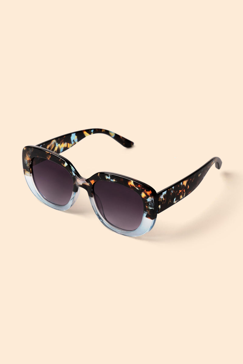 An image of the Powder Polina Limited Edition Sunglasses - Tortoiseshell/Aqua