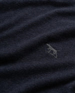 The Gunn T-Shirt by Rodd & Gunn. A short sleeve T-shirt with crew neck and logo on chest in navy.