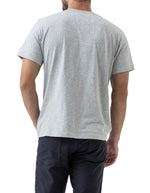 The Gunn T-Shirt by Rodd & Gunn. A short sleeve T-shirt with crew neck and logo on chest in grey.