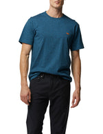 The Gunn T-Shirt by Rodd & Gunn. A short sleeve T-shirt with crew neck and logo on chest in ultramarine blue.