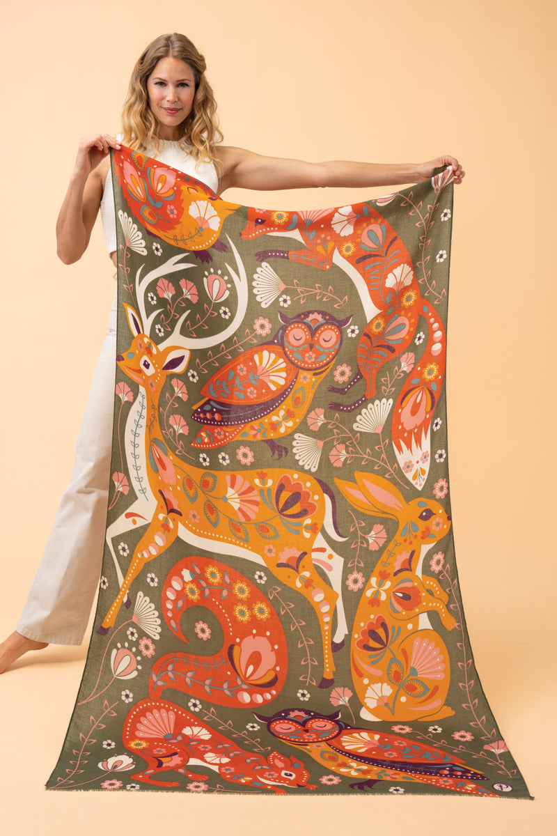 An image of the Powder Forest Scarf