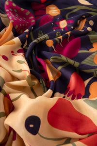 An image of the Powder Scandi Two-tone Floral Print Scarf