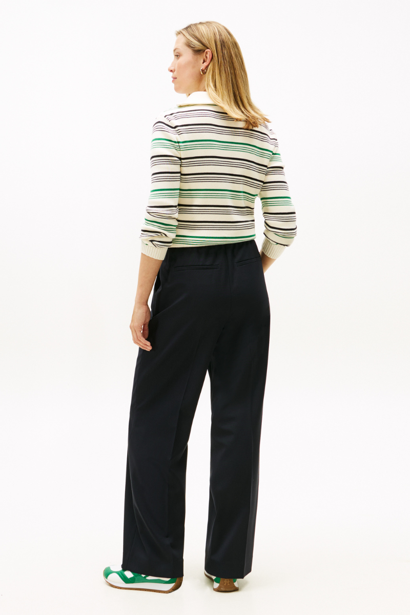 An image of the Tommy Hilfiger Timeless Wool Wide Leg Pant