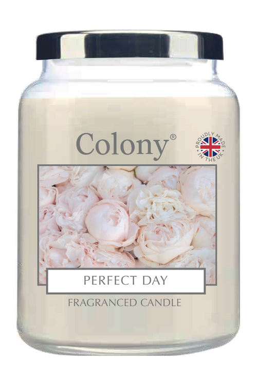 Wax Lyrical Large Jar Candle. A large candle in the scent Perfect Day.