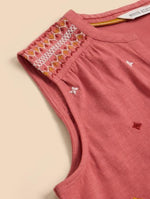 An image of the White Stuff Tulip Jersey Sleeveless Shirt