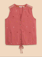 An image of the White Stuff Tulip Jersey Sleeveless Shirt