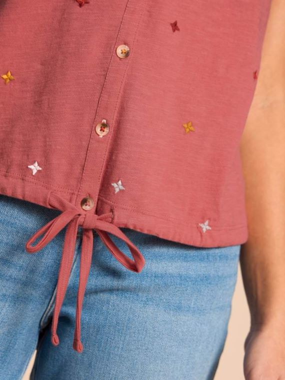 An image of the White Stuff Tulip Jersey Sleeveless Shirt