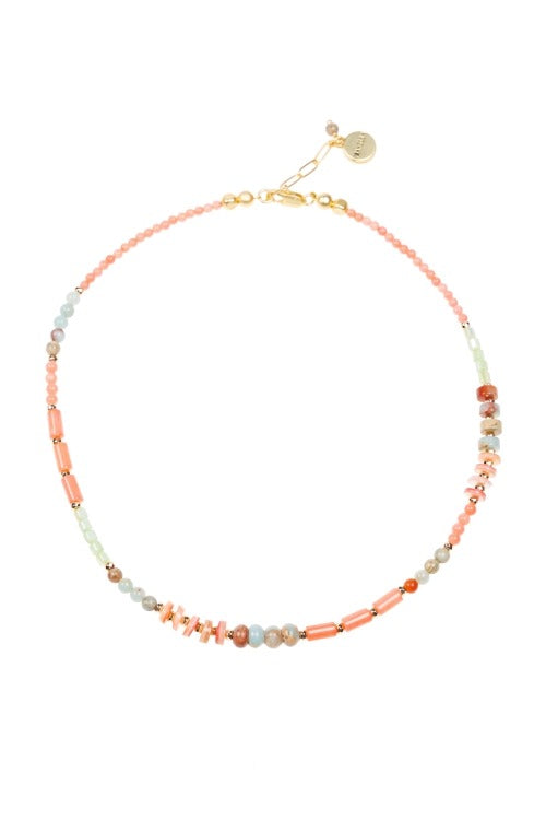 An image of the Pranella Sol Coral Necklace
