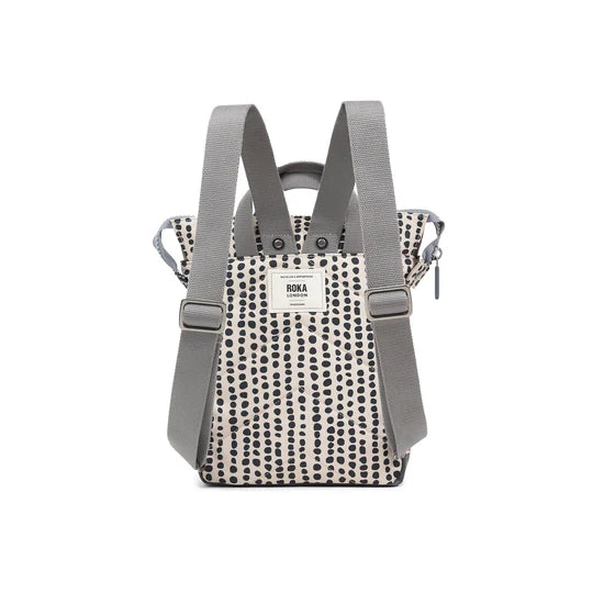 Bantry Small Backpack in Linear Dot Canvas