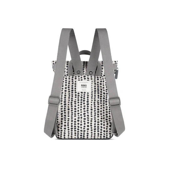 Canfield Small Backpack in Linear Dot Canvas
