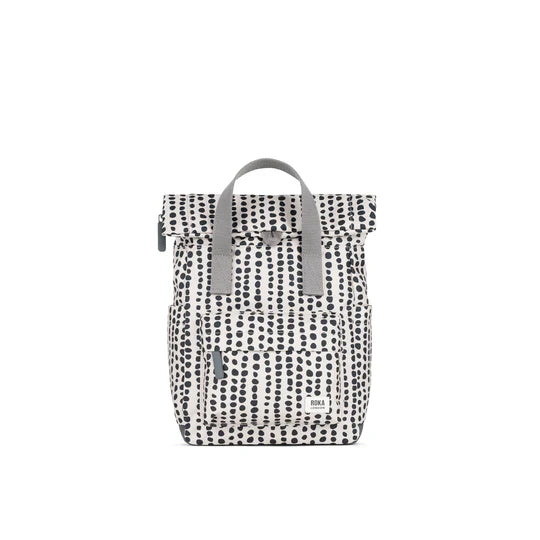 Canfield Small Backpack in Linear Dot Canvas