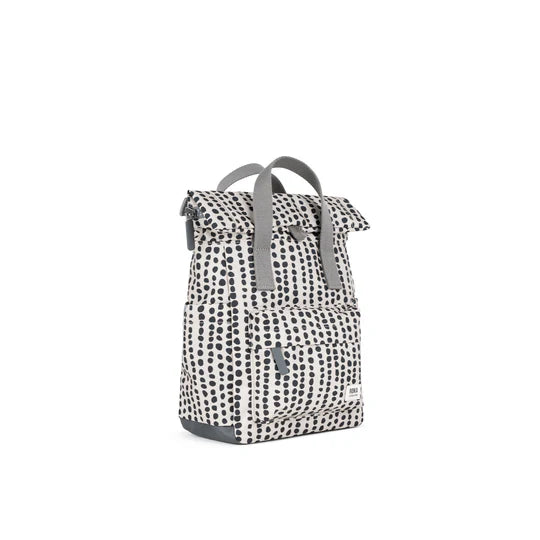 Canfield Small Backpack in Linear Dot Canvas