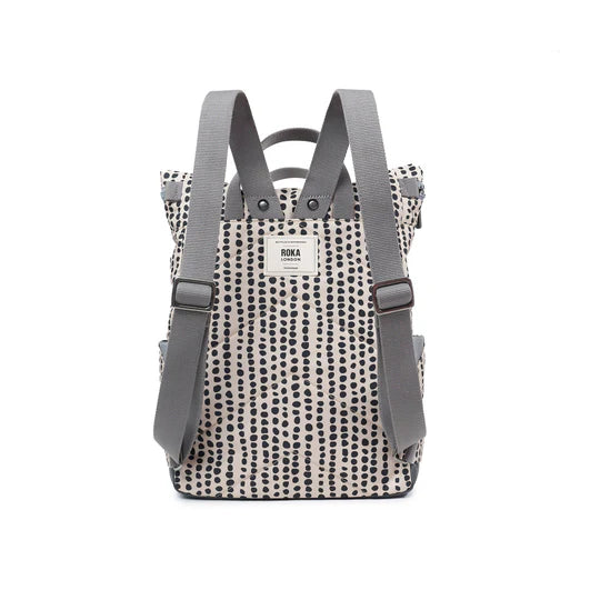 Canfield Medium Backpack in Linear Dot Canvas