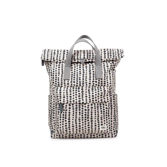 Canfield Medium Backpack in Linear Dot Canvas