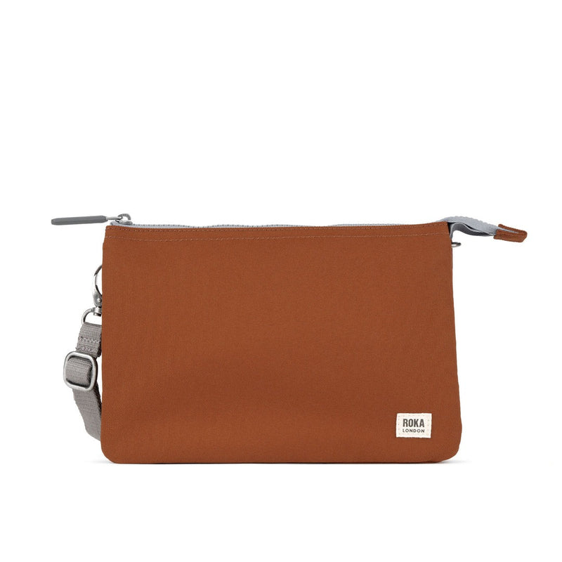An image of the ROKA London Carnaby Crossbody XL Recycled Canvas