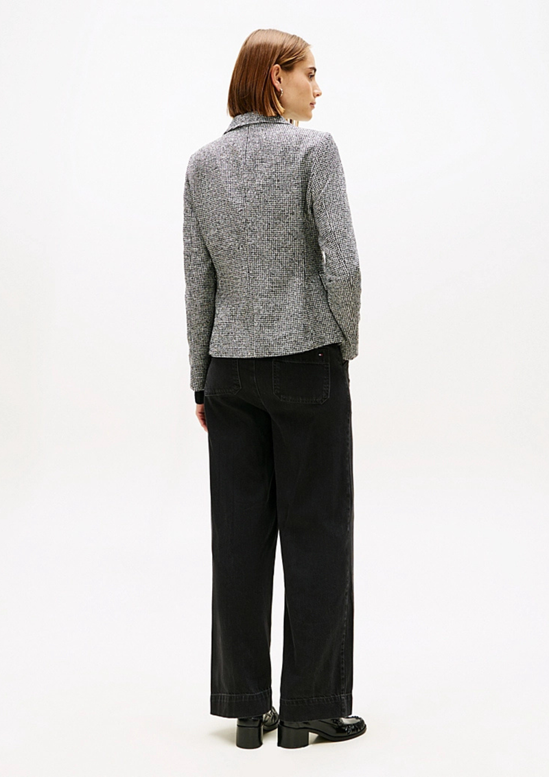 An image of the Tommy Hilfiger Wool Pattern Slim Blazer