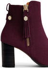 An image of the Fairfax & Favor Womens Oakham Ankle Boot Elderberry Suede