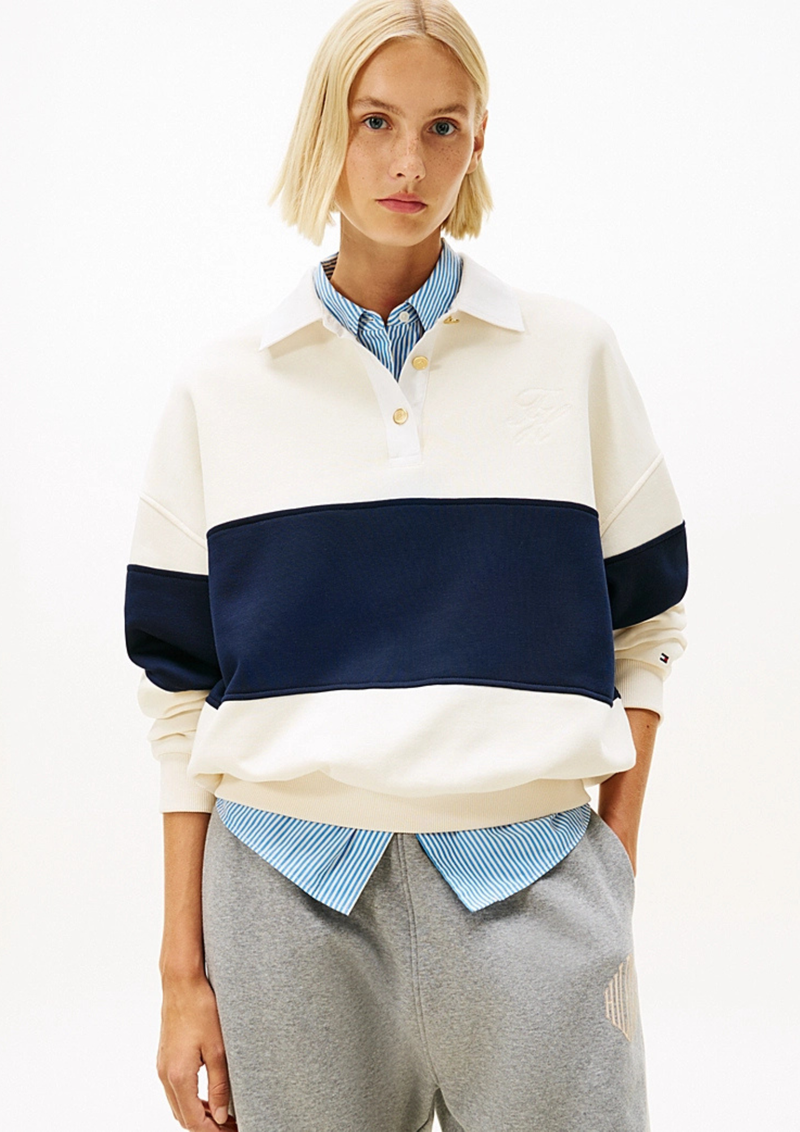 An image of the Tommy Hilfiger Rugby Fleece Sweatshirt