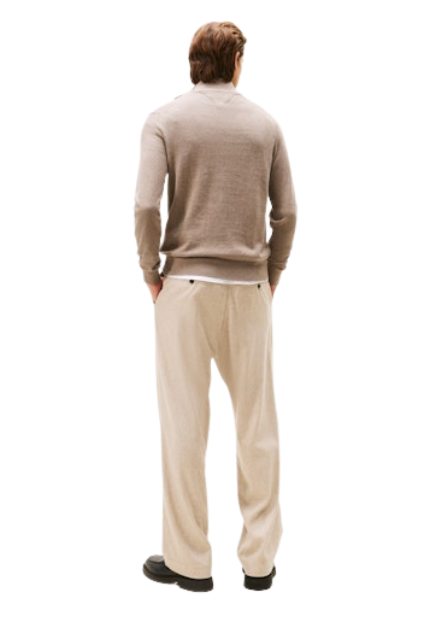 An image of the Tommy Hilfiger Half-Zip Mock Jumper with Cashmere