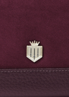 An image of the Fairfax & Favor Mini Salisbury Purse Elderberry Suede