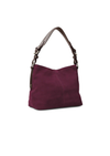 An image of the Fairfax & Favor Mini Tetbury Handbag Elderberry Suede