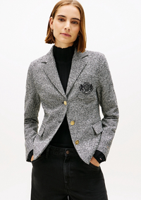An image of the Tommy Hilfiger Wool Pattern Slim Blazer