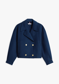 An image of the Tommy Hilfiger Gold Button Peacoat