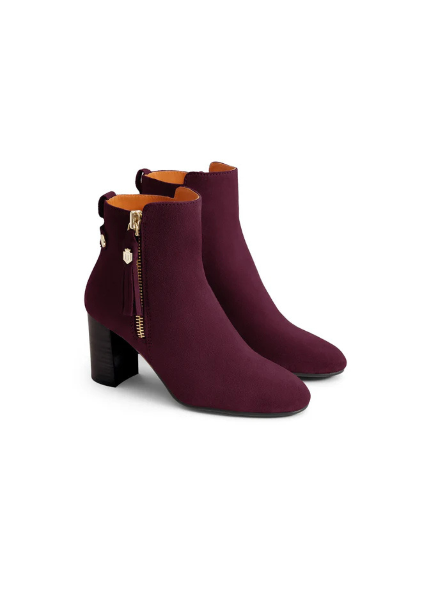 An image of the Fairfax & Favor Womens Oakham Ankle Boot Elderberry Suede