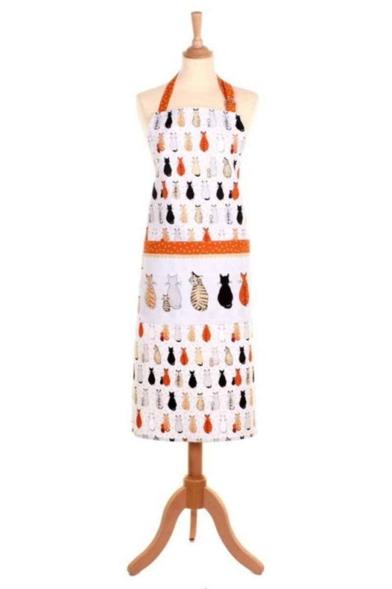 Orange Cotton Apron