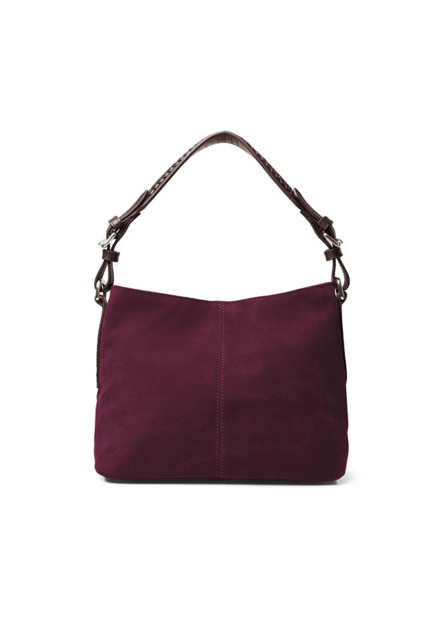 An image of the Fairfax & Favor Mini Tetbury Handbag Elderberry Suede