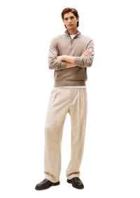 An image of the Tommy Hilfiger Half-Zip Mock Jumper with Cashmere