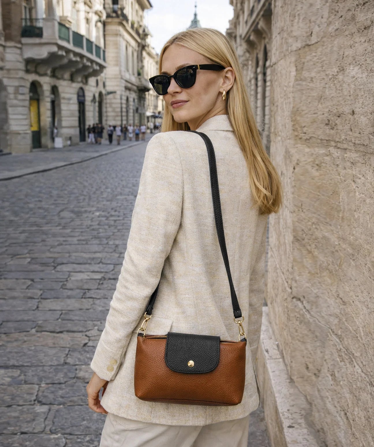 Ricco Leather Crossbody Bag