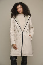 Jiva Raincoat With Faux Fur Hood