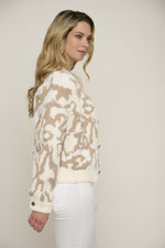 An image of a model wearing the Rino & Pelle Diva Jacket in the colour Beach Leo