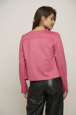 An image of the Rino & Pelle Brisia Jacket in the colour Lip Gloss on model