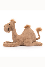 Jellycat Richie Dromedary. A soft toy camel with soft brown fur.