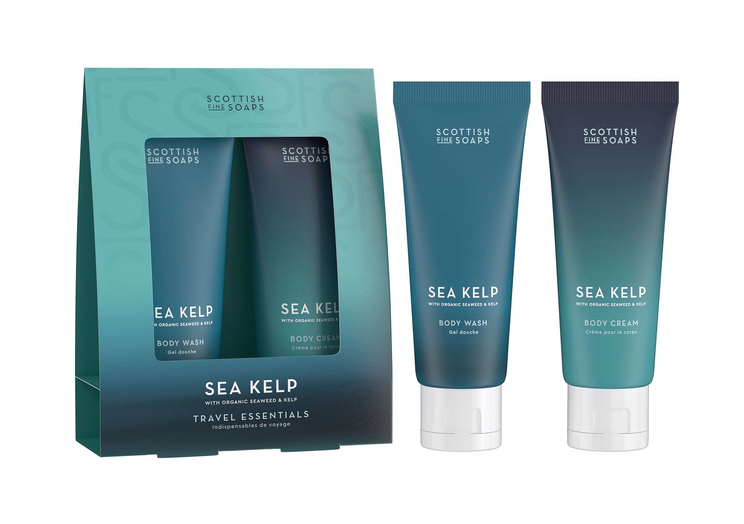 An image of the Scottish Fine Soaps Travel Essentials (2x75ml Tubes)